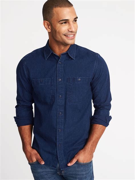 Navy Denim shirt 